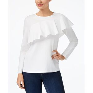 Style & Co. Ruffled Contrast Top